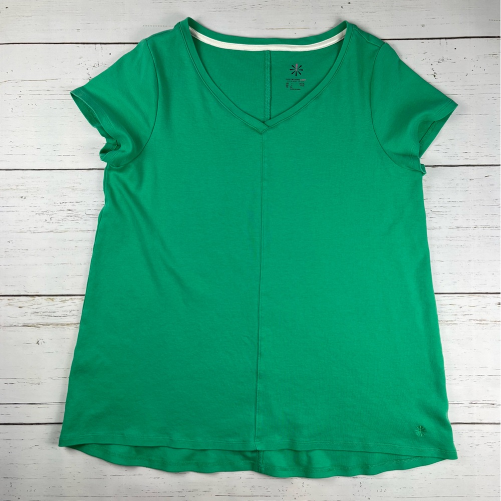 Isaac Mizrahi Live V-Neck Tunic T-shirt L